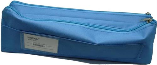 Nexx Fabric 2 Pocket 33cm Light Blue Pencil Case