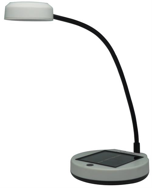 Noble White SunLite Solar Powered Tabletop Lamp