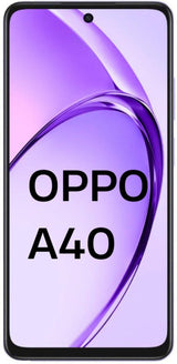OPPO A40 Smartphone: Dual SIM, 128GB Storage, 4GB RAM - Sparkle Black with HD+ Display, 50MP Camera & Fast Charging