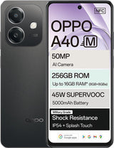 OPPO A40M 4G Dual Sim - 256GB Storage, 6GB RAM - Stunning Black