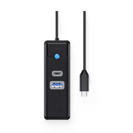 ORICO HUB TYPEC 3 PORT W/ GBE 50CM BK
