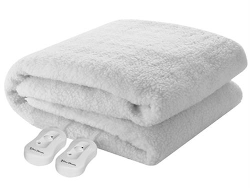 Pure Pleasure Queen Fullfit Sherpa Fleece Electric Blanket