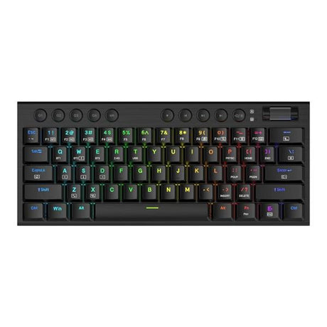 REDRAGON Horus Mini Pro 61Key Wireless Bluetooth Red Switch RGB Low Profile Gaming Mechanical Keyboard - Black