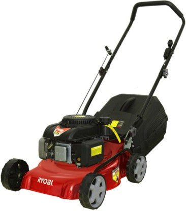Ryobi 4-Stroke Petrol Fuel Rotary Push Lawn Mower (Red, Black)