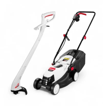 Ryobi COMBO 1200W AC Adapter Rotary Hower Lawn Mower (Black and white)