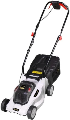 Ryobi Scissor Mower Battery Rotary Push Lawn Mower (White, Black)
