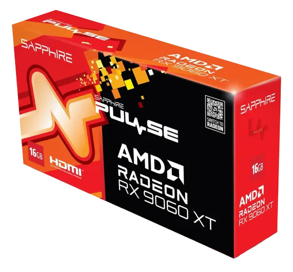 SAPPHIRE PULSE AMD RADEON™ RX 9060 XT GAMING 16GB Graphics Gard