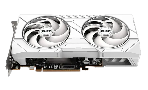 SAPPHIRE PURE AMD RADEON™ RX 9060 XT Gaming Graphics Card with 16GB GDDR6 - White
