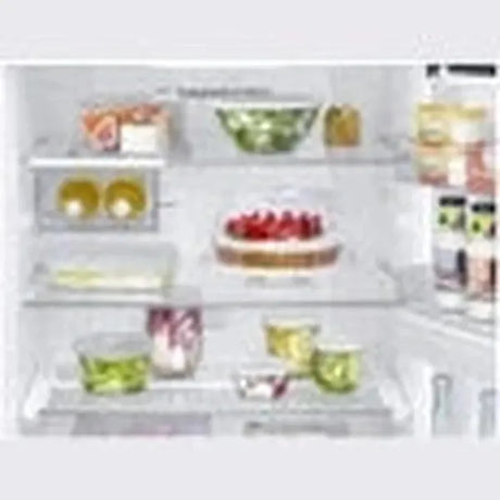 Samsung 459 L Double Door Bottom Mount Fridge (Black, Bottom Freezer with Water Dispenser and All Round Cooling)