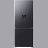 Samsung 459 L Double Door Bottom Mount Fridge (Black, Bottom Freezer with Water Dispenser and All Round Cooling)