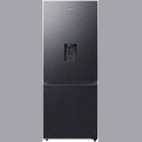 Samsung 459 L Double Door Bottom Mount Fridge (Black, Bottom Freezer with Water Dispenser and All Round Cooling)