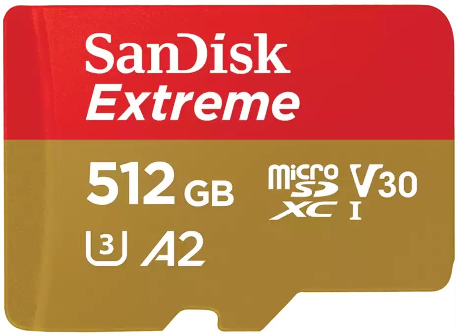 SanDisk Extreme MicroSDXC 512GB UHS I Card