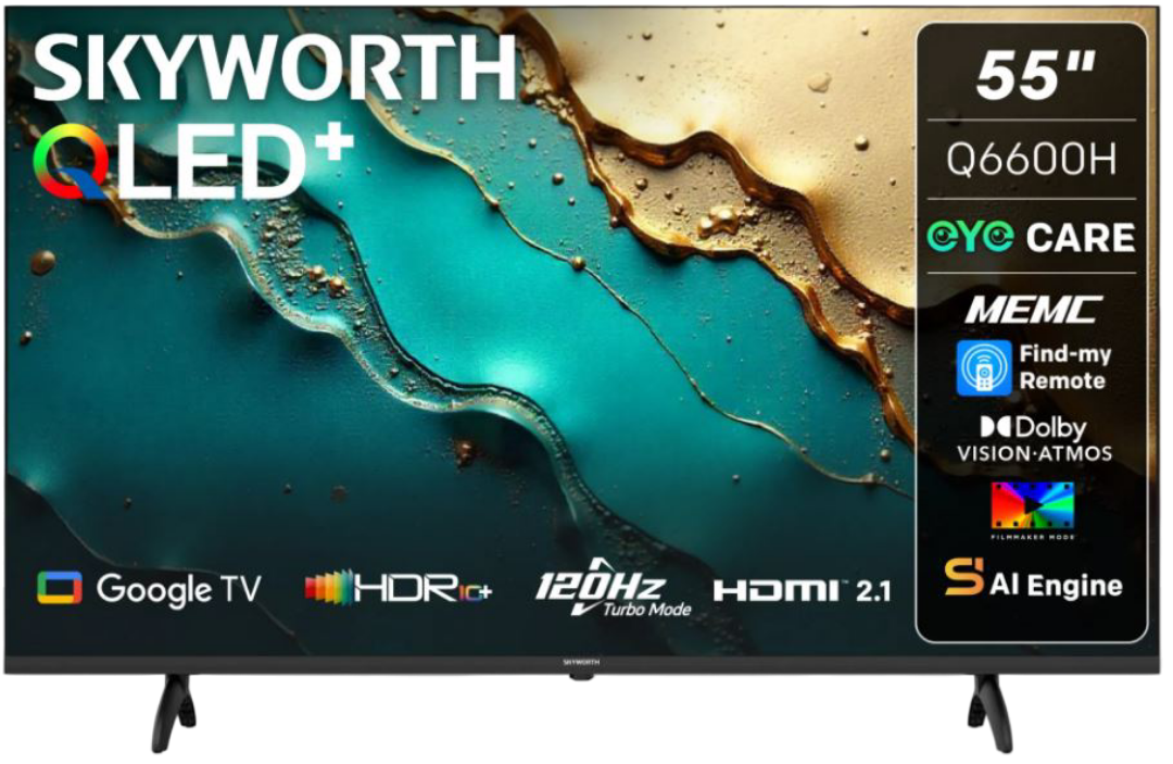 Skyworth 55-Inch QLED Google LED TV