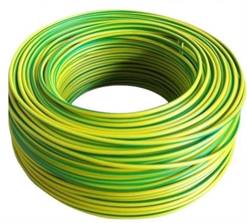 Solarix 6mm² Yellow 7 Green Earth Wire 100 Metre Roll