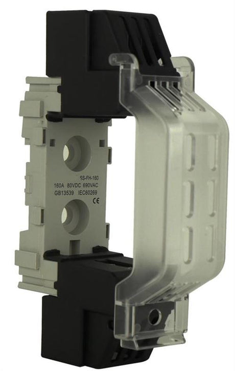 Solarix NT00 Rail Mount 1 Pole 160A DC Fuse Holder