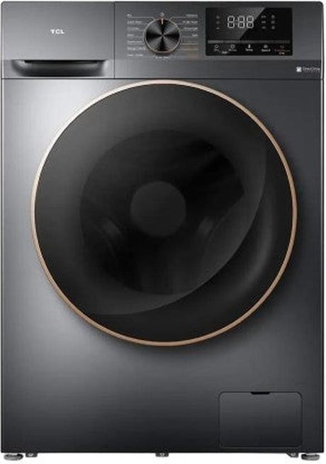 TCL 8 kg P1108FLG Front Loading Washing Machine - Grey, DD Motor, Spray Wash, Drum Clean