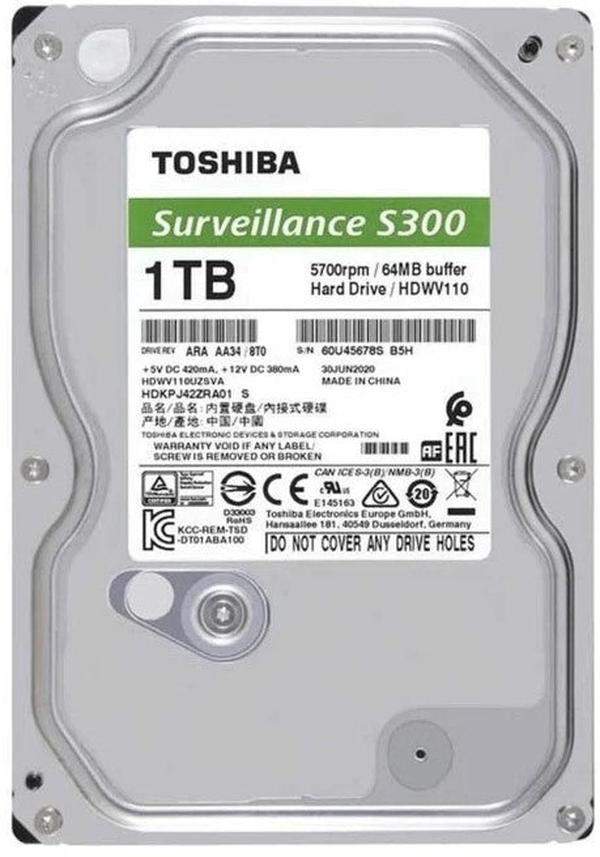 Toshiba HDKPJ42ZRA02S 1TB 3.5 inch Surveillance Hard Drive
