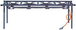 Totai 08/400C 4-Burner Cast Iron Manual Gas Stove with LPG Fuel - Blue