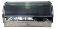 Totally Glass Top Stainless Steel Bread Bin Retail Box Out