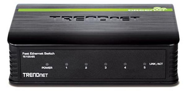 TrendNet 5 Port 10 100 Mbps Fast Ethernet GREENnet Desktop