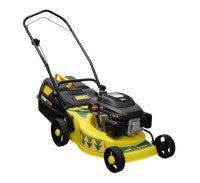 Trimtech Petrol Mulch Fuel Rotary Push Lawn Mower (Yellow, Black)