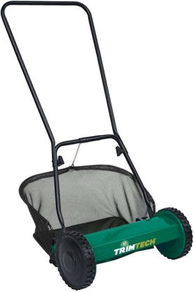 Trimtech Push Battery & AC Adapter Rotary Push Lawn Mower (Green)
