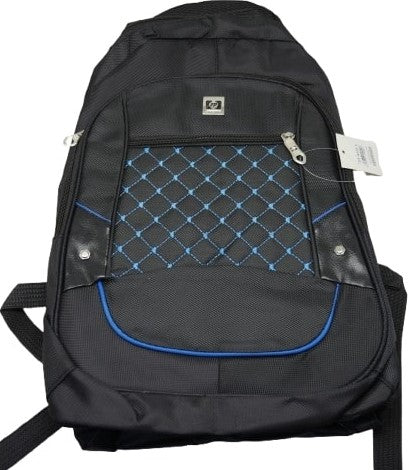UnIQue Black 15.6 Inch Laptop Backpack with Blue
