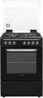 VESTFROST VFR60GE.MB 60cm Steel Automatic Gas Stove with 4 Burners and Electric Oven - Silver/Black