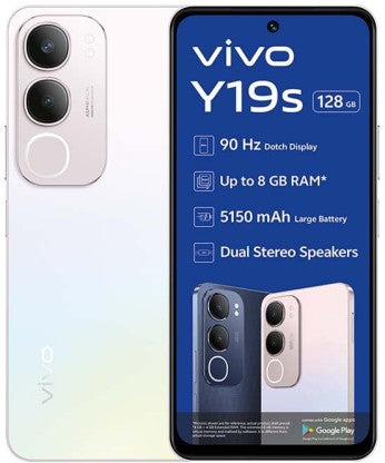 Vivo Y19s 4G Dual SIM Smartphone - 128GB Storage, 4GB RAM, 50MP Camera, 6.68" Display, 5500mAh Battery