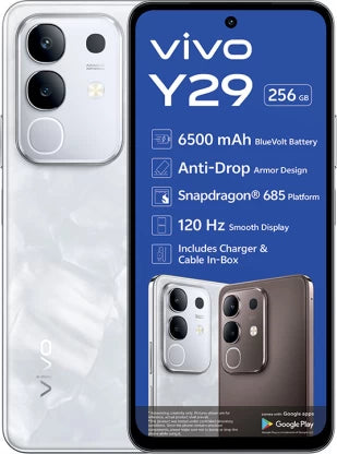 Vivo Y29 4G Dual Sim 256GB - Stunning White | 8GB RAM | Snapdragon 685 for Smooth Performance