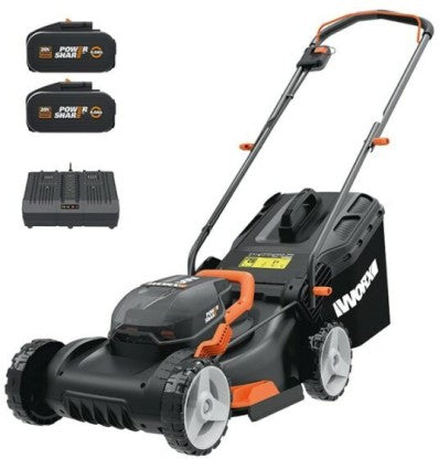 Worx WG743E Battery Rotary Push Lawn Mower (Black)