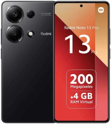 Xiaomi Redmi Note 13 Pro 4G - Midnight Black, 256 GB Storage, 8 GB RAM - Stunning 6.67" AMOLED Display & 200MP Camera