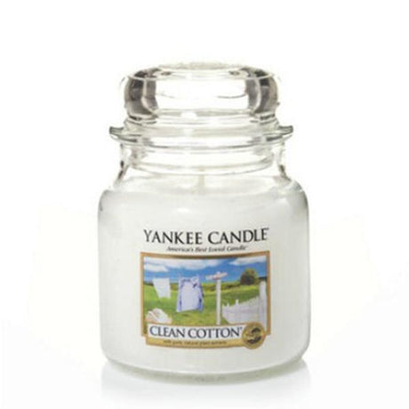 Yankee Candle Clean Cotton Medium Jar Retail Box No