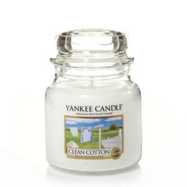 Yankee Candle Clean Cotton Medium Jar Retail Box No