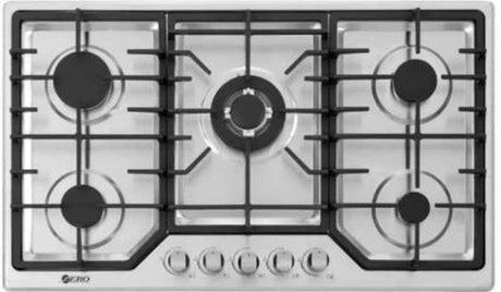 Zero Appliances 5-Burner Stainless Steel Gas Hob with Battery Ignition and Free Gas Kit - Automatic Stove