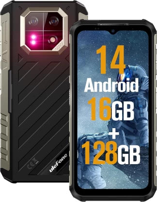 Ulefone Armor 22 Rugged Smartphone (Black) - 8GB RAM, 256GB Storage, 64MP Camera, 6600mAh Battery, Android 13