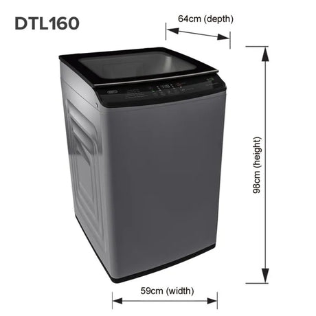 Defy 14Kg Top Loader Washing Machine - DTL160