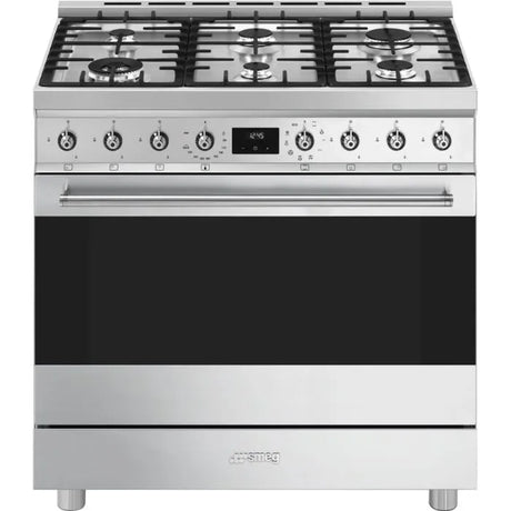 Smeg 90cm Stainless Steel Cooker With Gas Hob - C9MAXSSA2
