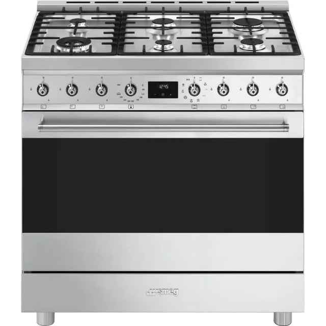 Smeg 90cm Stainless Steel Cooker With Gas Hob - C9MAXSSA2