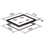 Falco 60cm Ceramic Hob - FAL-SSCH-60