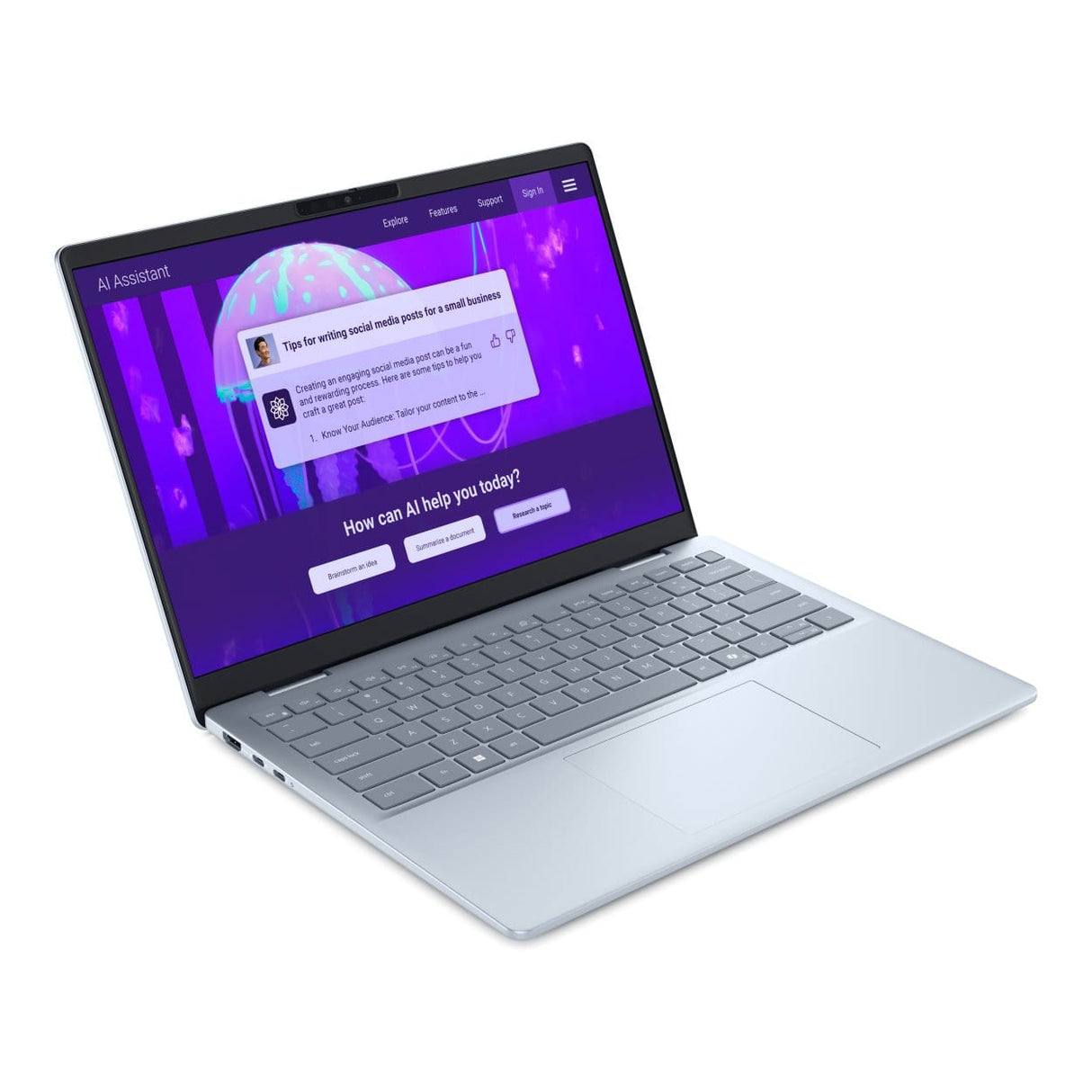 Dell 14 Plus 14-inch 2.5K AI Laptop - Intel Core Ultra 7 258V 1TB SSD 32GB RAM Win 11 Home