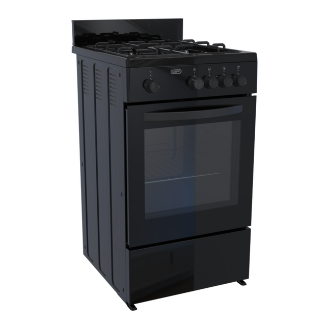 Defy Black 4 Burner Full Gas Stove - DGS568