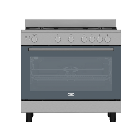 Defy 90cm Inox Full Gas Stove - DGS90G