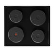 Defy 60cm Black Solid Electric Hob - DHD332