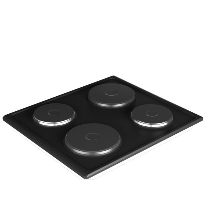 Defy 60cm Black Solid Electric Hob - DHD332
