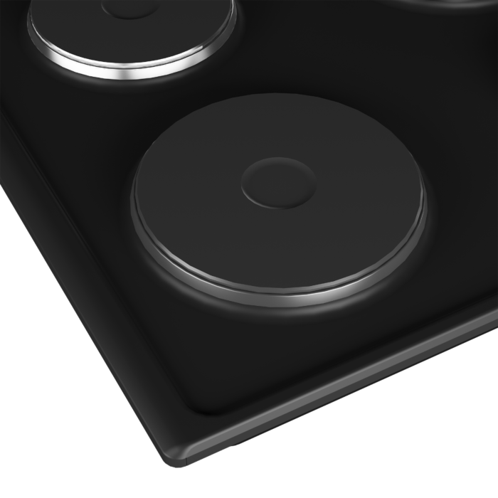 Defy 60cm Black Solid Electric Hob - DHD332