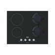 Defy 65cm Black Glass Dual Fuel Hob - DHG606