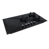 Defy Black Glass Dual Fuel Hob - DHG902