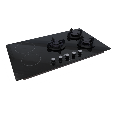 Defy Black Glass Dual Fuel Hob - DHG902