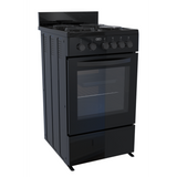 Defy 50cm Black 4 Plate Compact Stove Black FC - DSS554